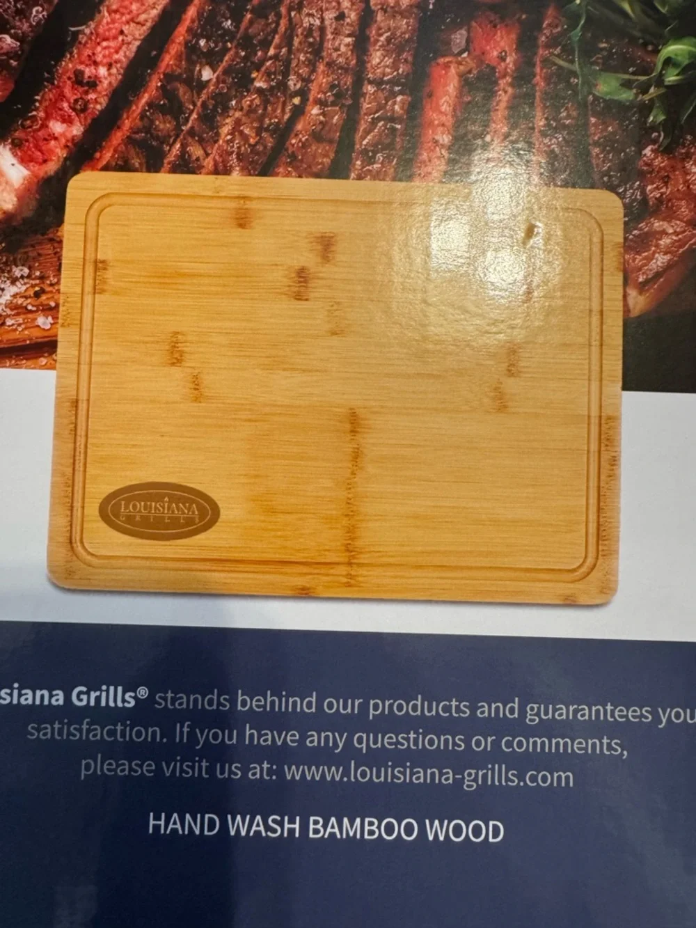 Louisiana Grills Bamboo Wood‎ Magnetic Cutting Board 14